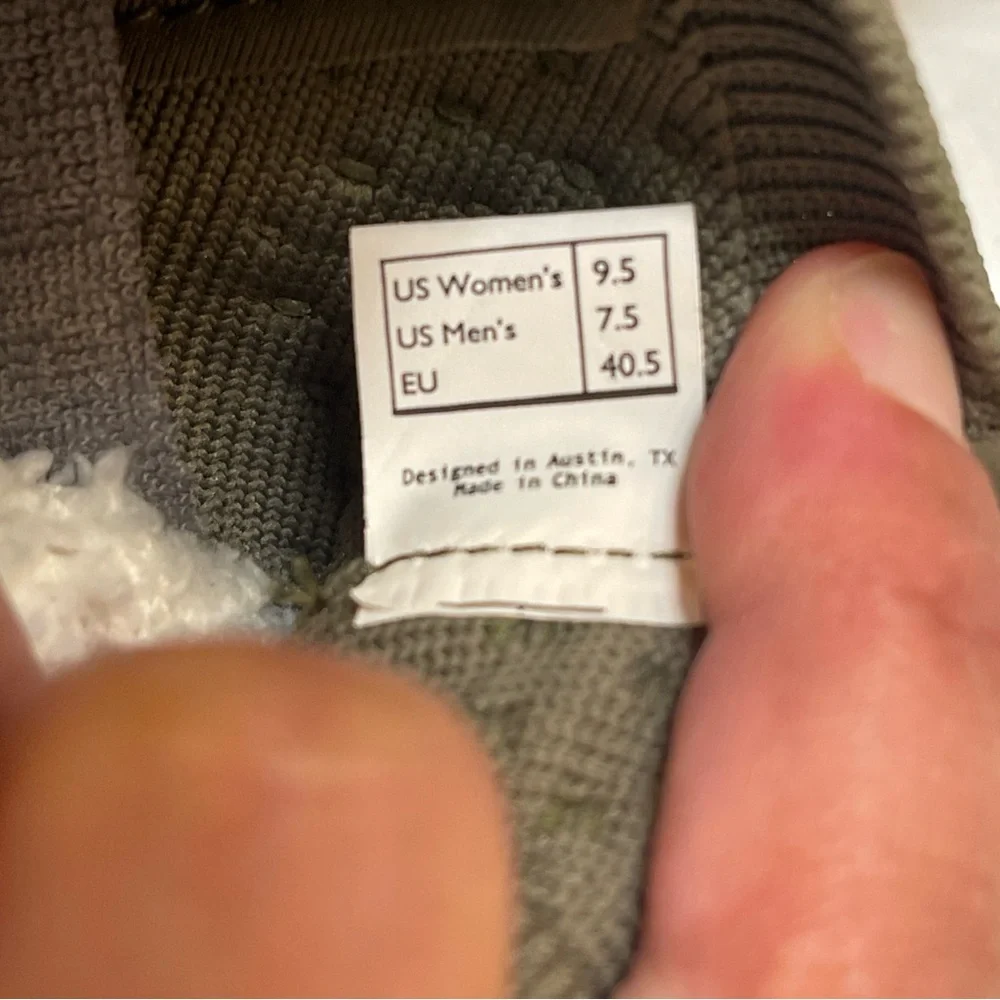 Suavs Zilker Men's 7.5 Womens 9.5 Lightweight Shoes Sneakers Olive Green Comfort - Picture 10 of 10